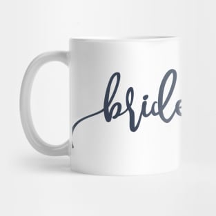 Elegant Bridesmaid Floral Wedding Calligraphy Mug